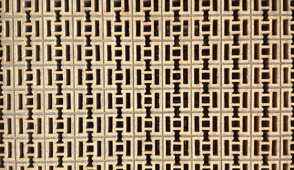 Brick pattern in Downtown Portland